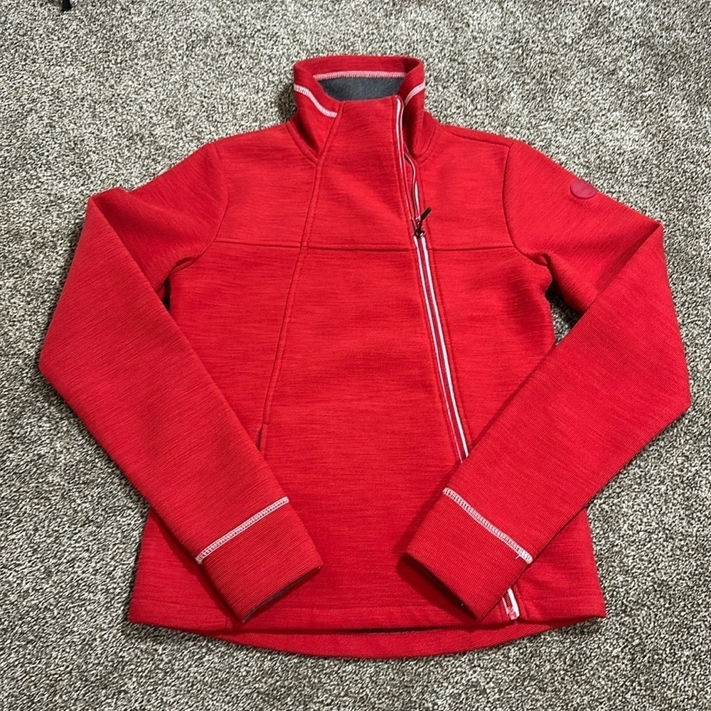 Bench red outdoor fleece zip up jacket - medium